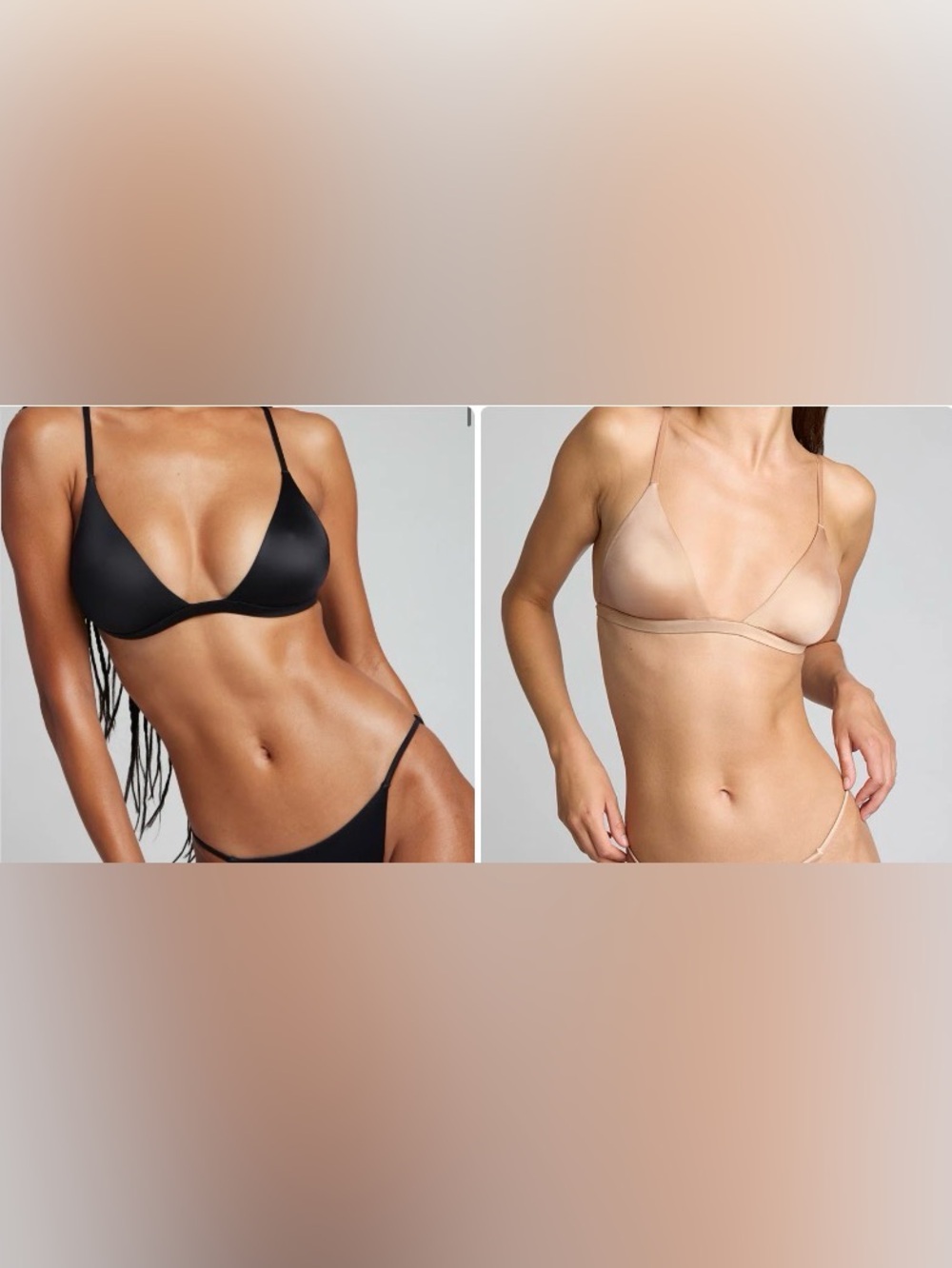 Glacé Mini Bras (2) from Negative Underwear